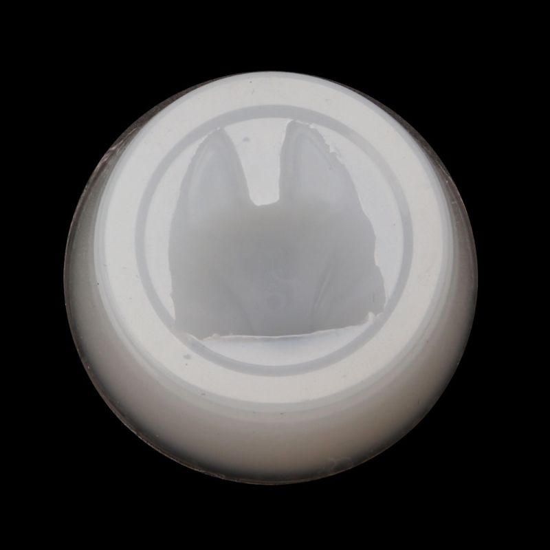DIY, Molde de resina de silicona para mascarilla de zorros flexibles, accesorios de fabricación de joyería, molde de arcilla polimérica para álbumes de recortes de resina: B