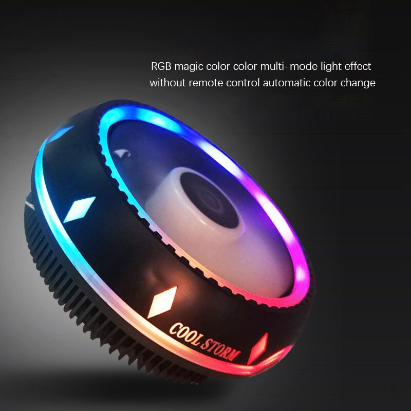 Cpu Fan, 3Pin Silent Down-Pressure Cooling Tower System Cpu Desktop Computer Radiator for Games, Office