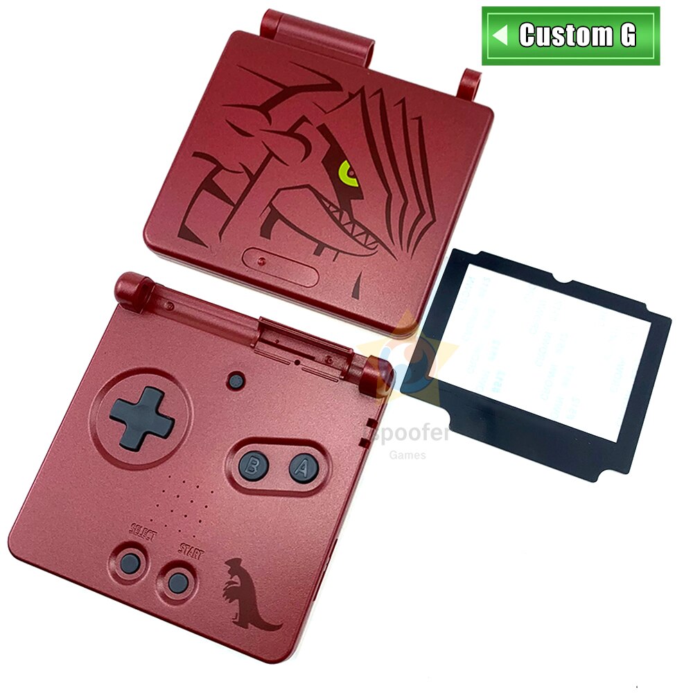 Cartoon Volle Gehäuse Shell-Ersatz Für Nintendo Gameboy Advance SP Für GBA SP Spielkonsole Abdeckung Fall