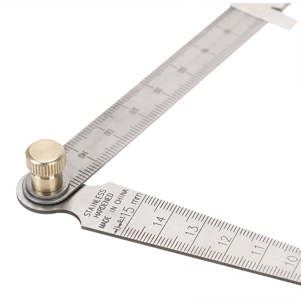 DIYWORK 1-150mm Stainless Steel Measuring Tool Wedge Taper Ruler Feeler Gauges Bore Measurement