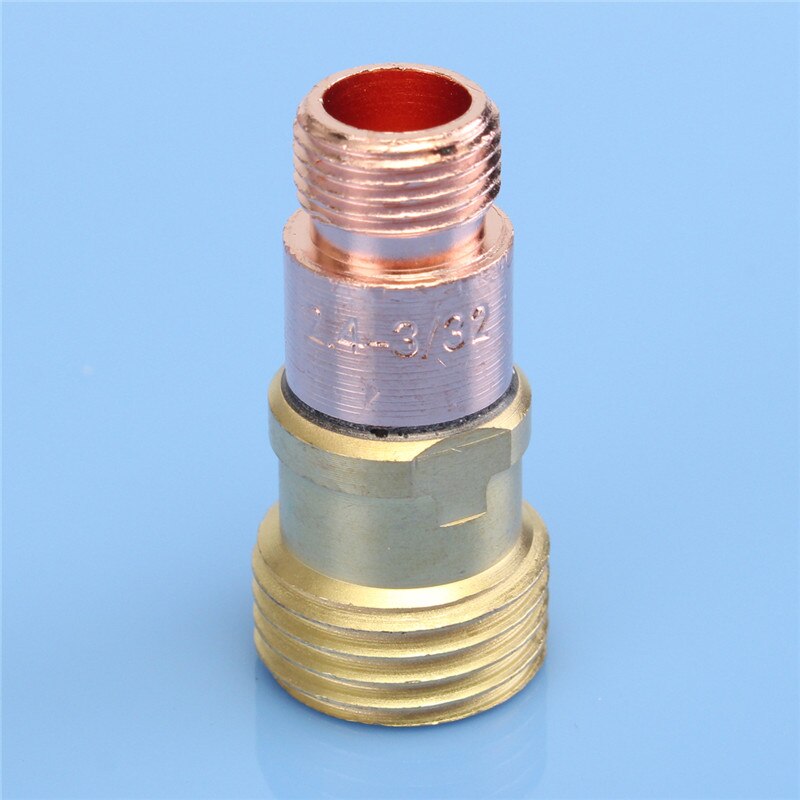 3 kpl tig-hitsauskoneen tarvikkeet polttimen kaasukupit linssi wp:lle -17/18 2.4mm 3/32 " hitsauspolttimen osat