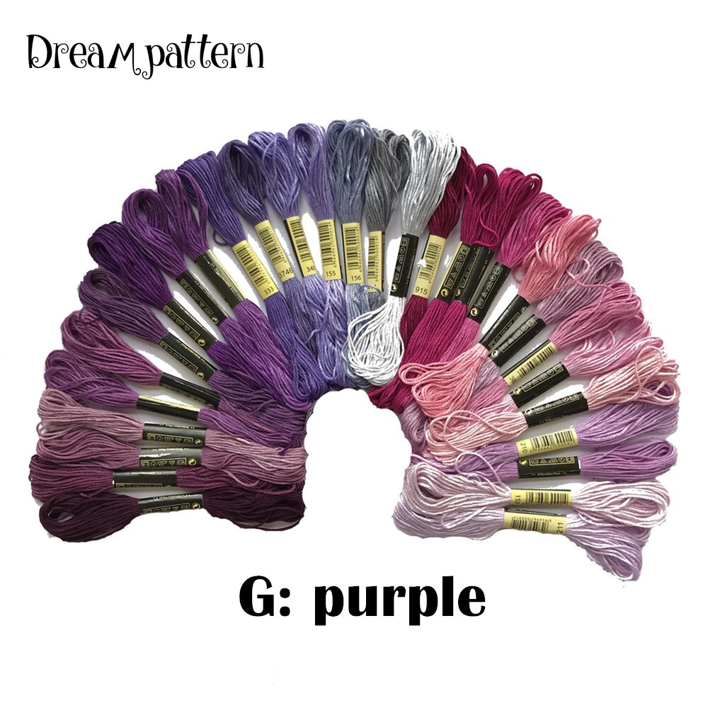 Fil de coton coloré chinois CXC, 30 pièces/lot, fil de tissu DMC couleur point de croix, bricolage, couture, artisanat de broderie: G