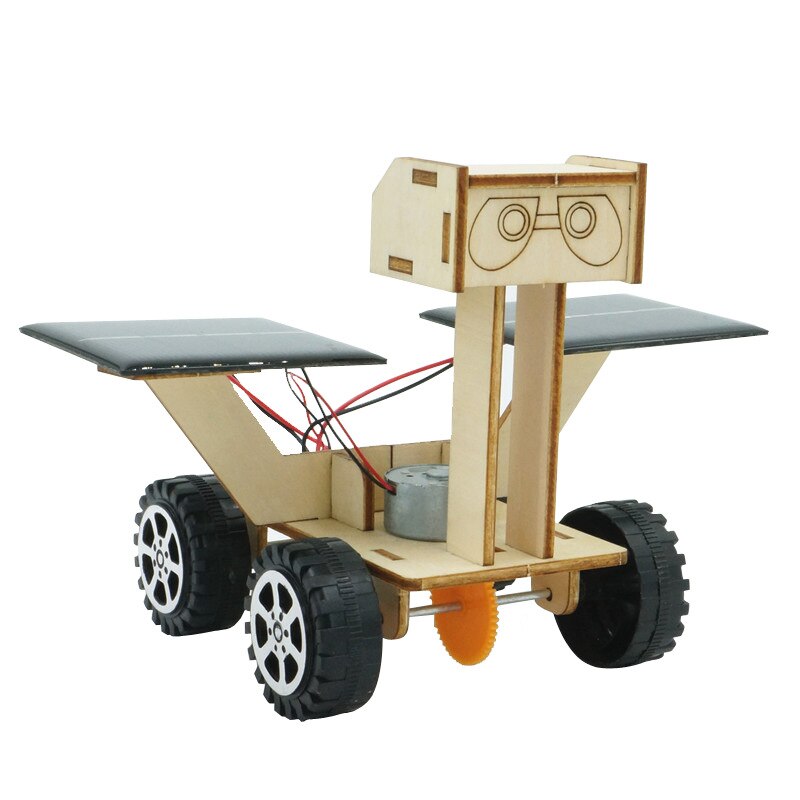 Vergadering Solar Power Maan Rover Robot Model Wetenschappelijk Experiment Kids Diy Speelgoed