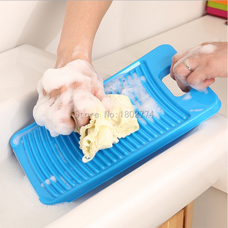 Tabla de lavado de plástico antideslizante para viaje y hogar, tabla de lavado de manos, limpieza de camisas, estropajos de lavandería para ropa de niños, Color aleatorio,
