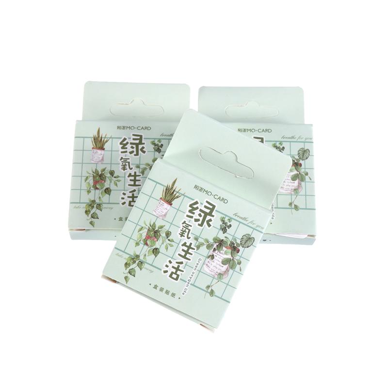 3PCS Scrapbooking Sticker Lovely Fresh Style Leaves Unique DIY Photo Album Decor Scrapbook Sticker for Album Diary DIY