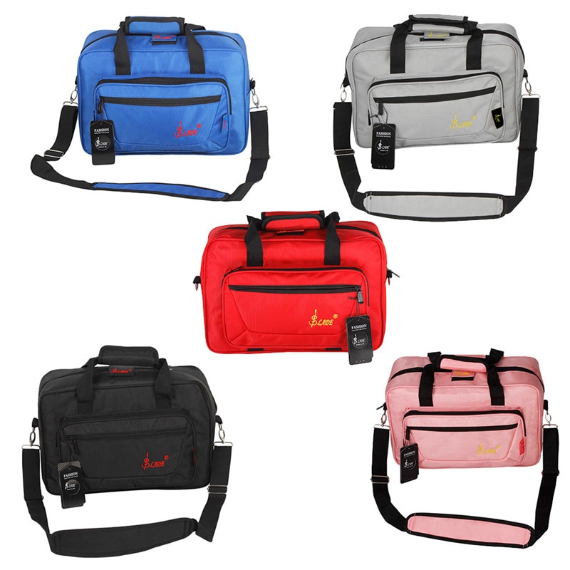 Klarinet Zak Oxford Doek Schuine Handtas Sterke Bescherming Klarinet Hobo Tas Waterdichte Draagtas Met Riem Instrument Zak