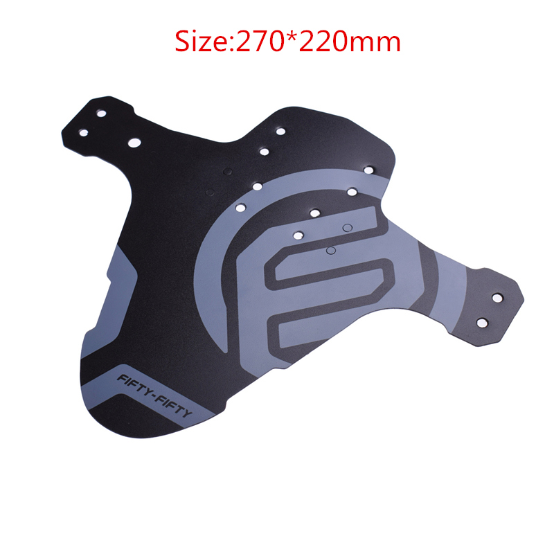 FIFTY-FIFTY Quick Release Mudguard Bicycle Fender Mountain Cycling Front Rear Plastic Bike Accessories MTB Bicycle Parts: Gray