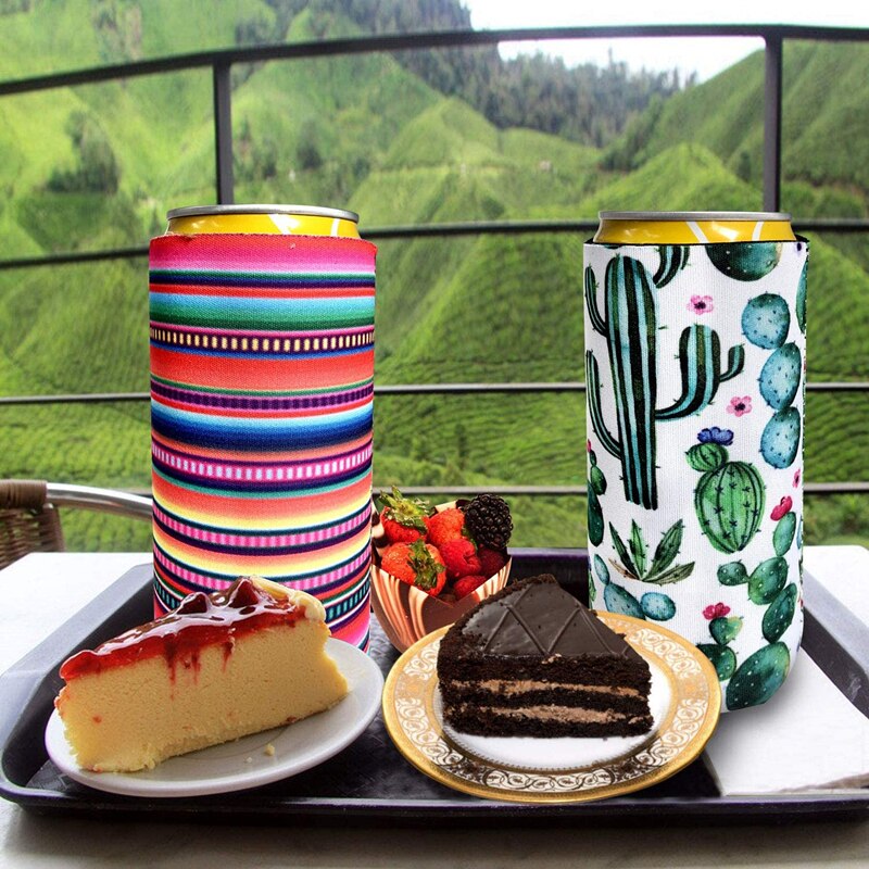 Neopreen Slanke Bier Kan Koeler Tall Stompe Houder Opvouwbare Stubby Houders Bier Koeler Tassen Past 12Oz Drinken &amp; Beer