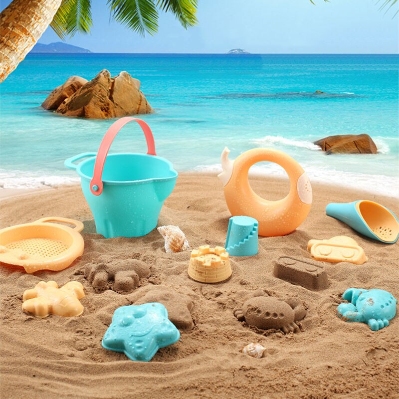 Giocattoli per bambini Soft Beach giocattoli castello modello sabbia pala secchio per giocare nella sabbia protezione ambientale giocattoli d&#39;acqua dolce