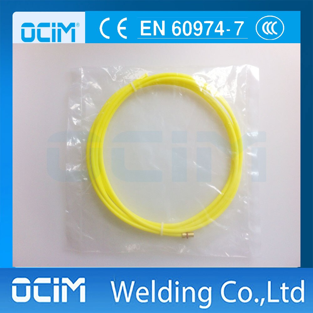 MIG mag TFL Fodera 1.2-1.6mm Filo di Saldatura Euro Connettori 5m di colore Giallo