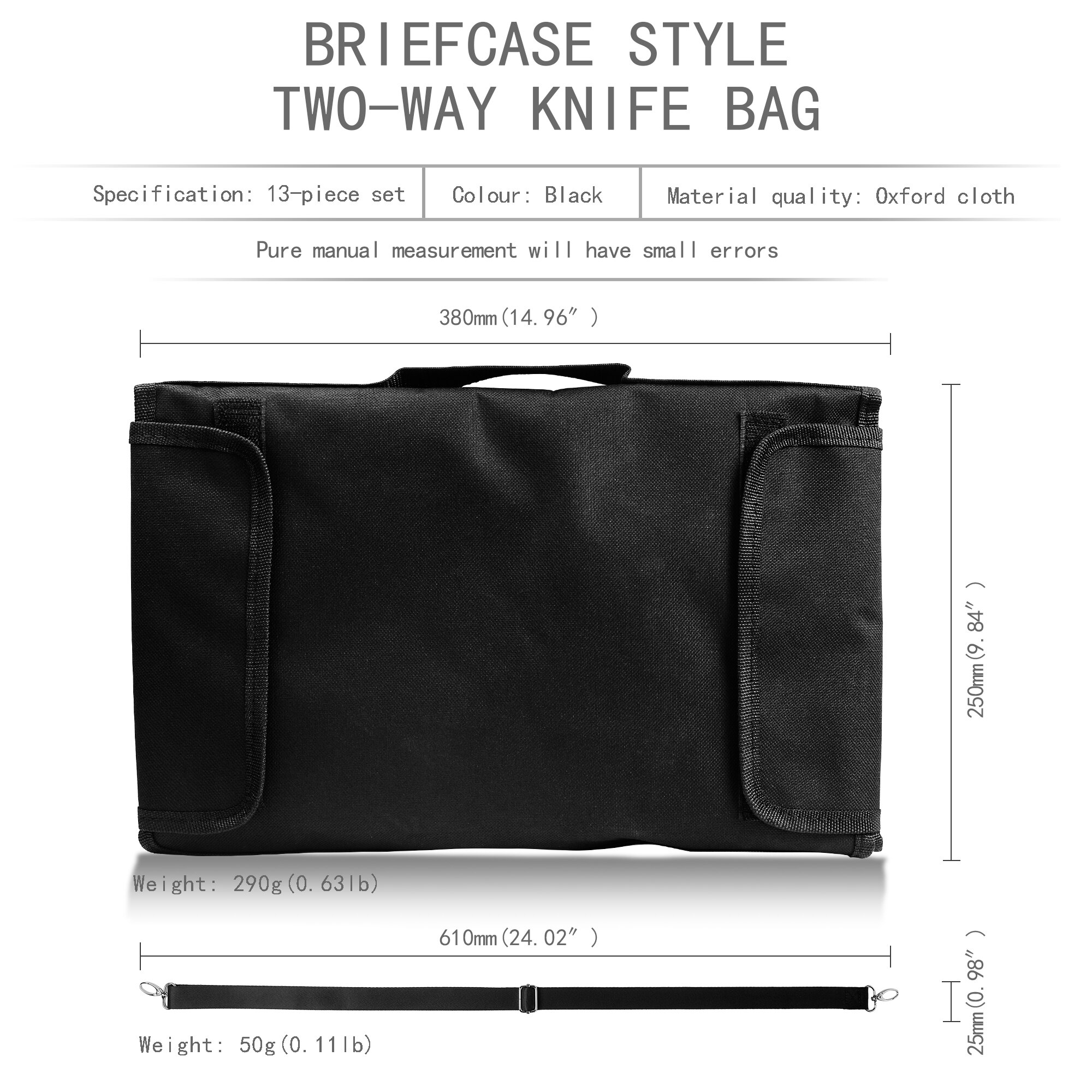 XYj Knife Bag Case Chef Knives Roll Bag Canavas Black Knife Storage Portable Carry Knife Roll Bag Kitchen Accessories Tool Case