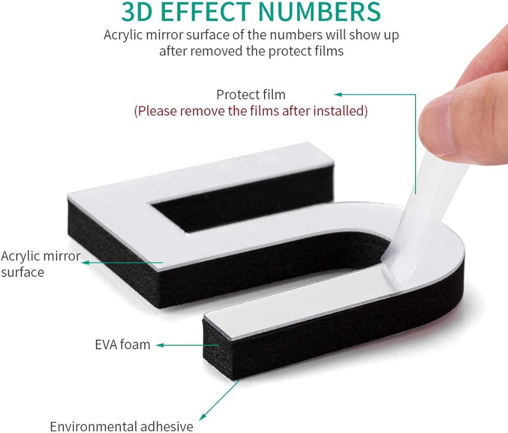 3D DIY Large Wall Clock Acrylic Metal Mirror Wall Stickers Clock Modern Super Sticker Digital Watches Clocks Home Decor