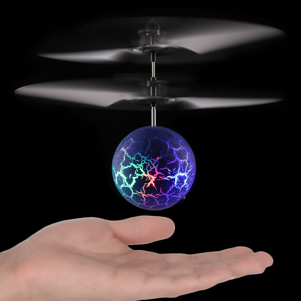 Colorful Shinning LED RC Induction Aircraft Flying Ball Luminous Flight Balls Electronic Infrared Remote Control Toys for Kids