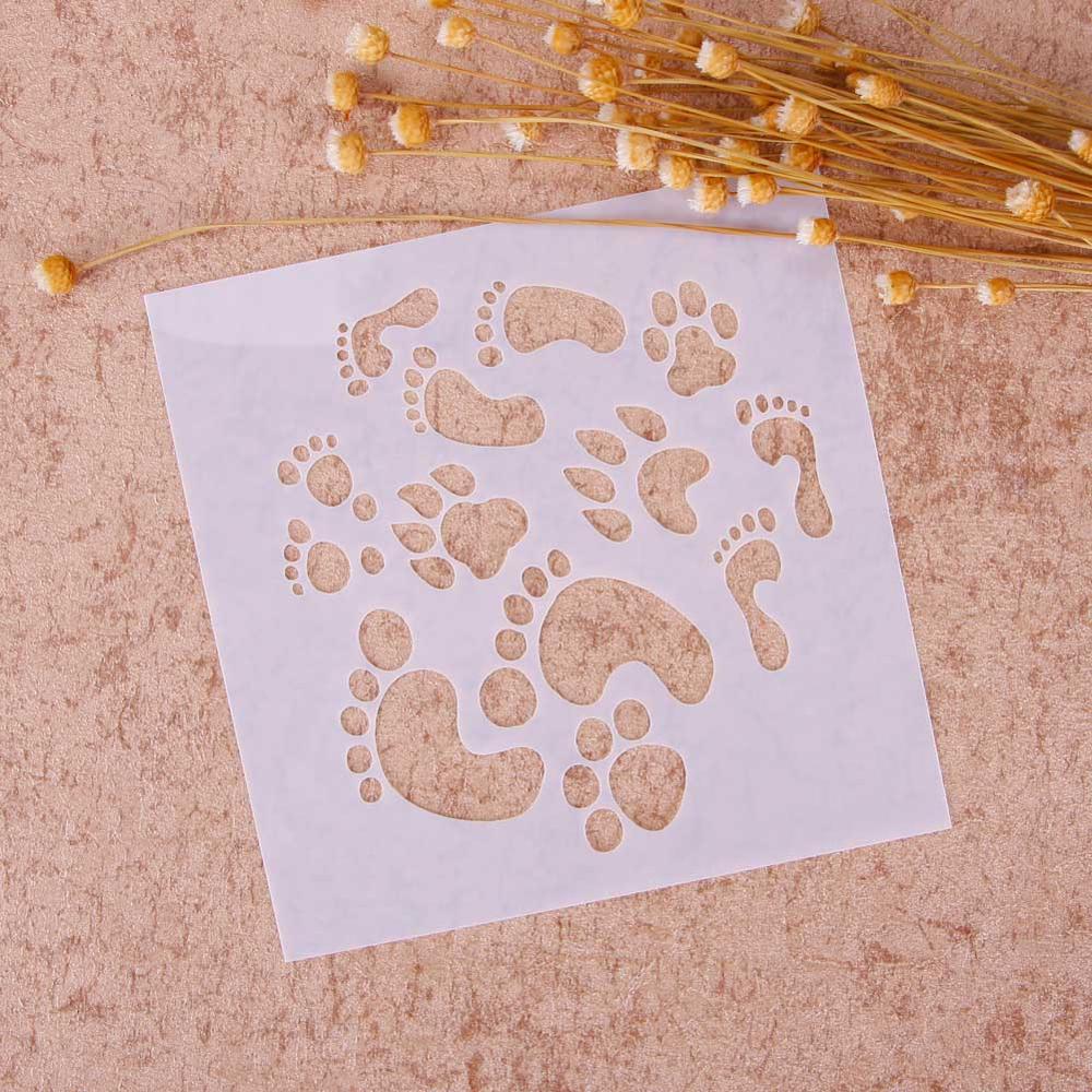 2pcs DIY Craft Painting Stencils For Scrapbooking Stamping Stamps Album Decorative Embossing Paper Cards Airbrush Template: 05