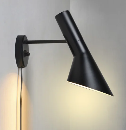 Nordiske designere jern aj led væglampe stue soveværelse moderne sengelampe indendørs belysning væglampe: Grøn