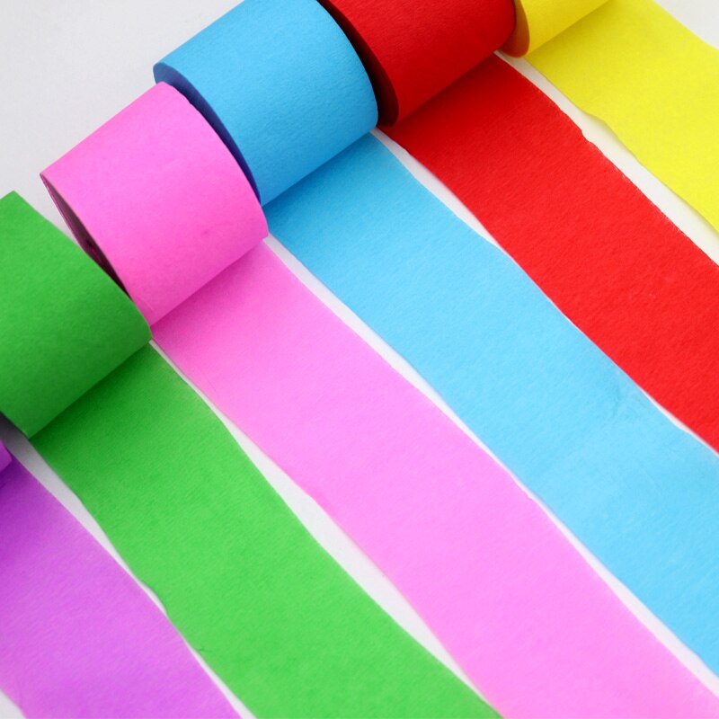 Wrinkle Roll Paper Arts Craft Material Supplies 4/6/12 Pcs Art Set Crepe Paper Origami Crinkled Craft Wrinkled Paper For DIY