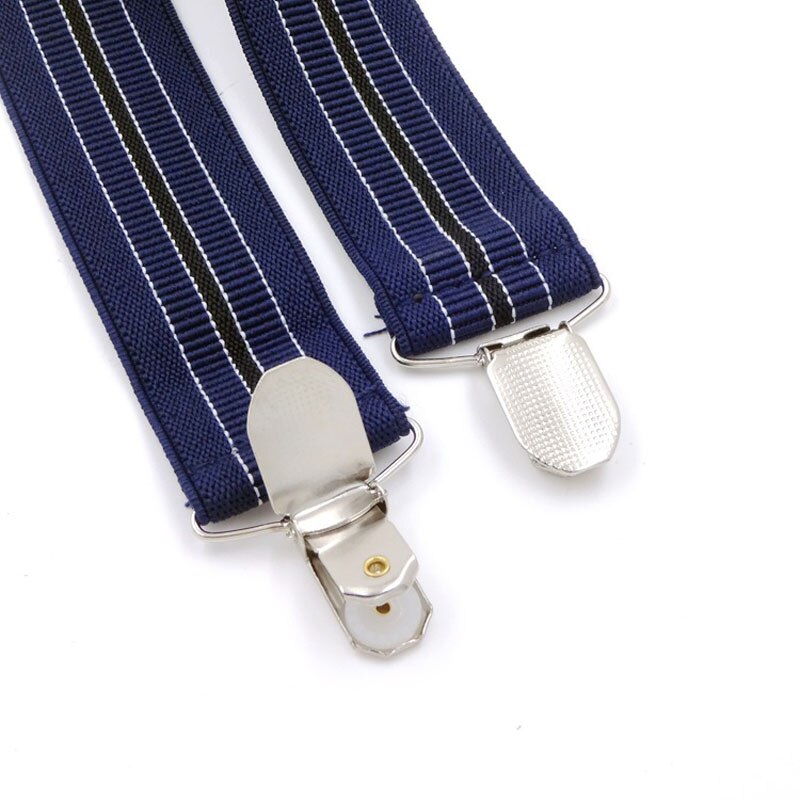 Mann bukseseler bredde 3.5 centimeter suspensorios para hombre justerbare seler kvinner populær 4 klips ensfarget
