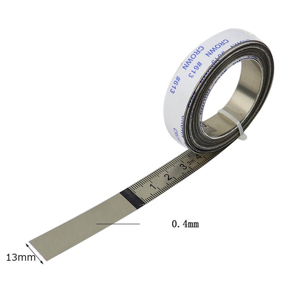 Règle plate mécanique auto-adhésive pour Table, échelle Positive 0-6m en acier inoxydable