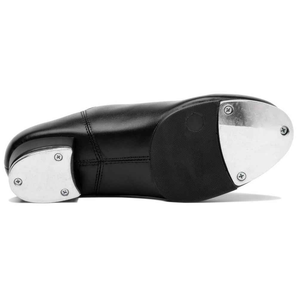 Women's Split Sole Jazz Tap Dance Shoes Leather Material Tap Shoes Adult/Unisex Lace Up Tap Dancing Shoes for Women Ladies Girls