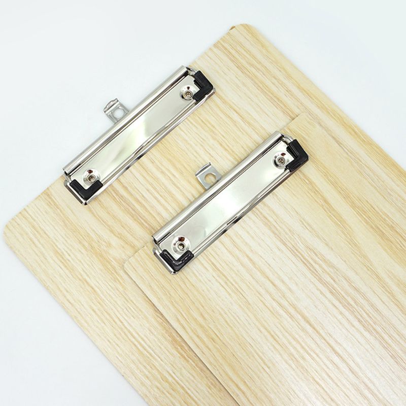 Portable A4 A5 Wooden Writing Clipboard File Hardboard Office School Stationery