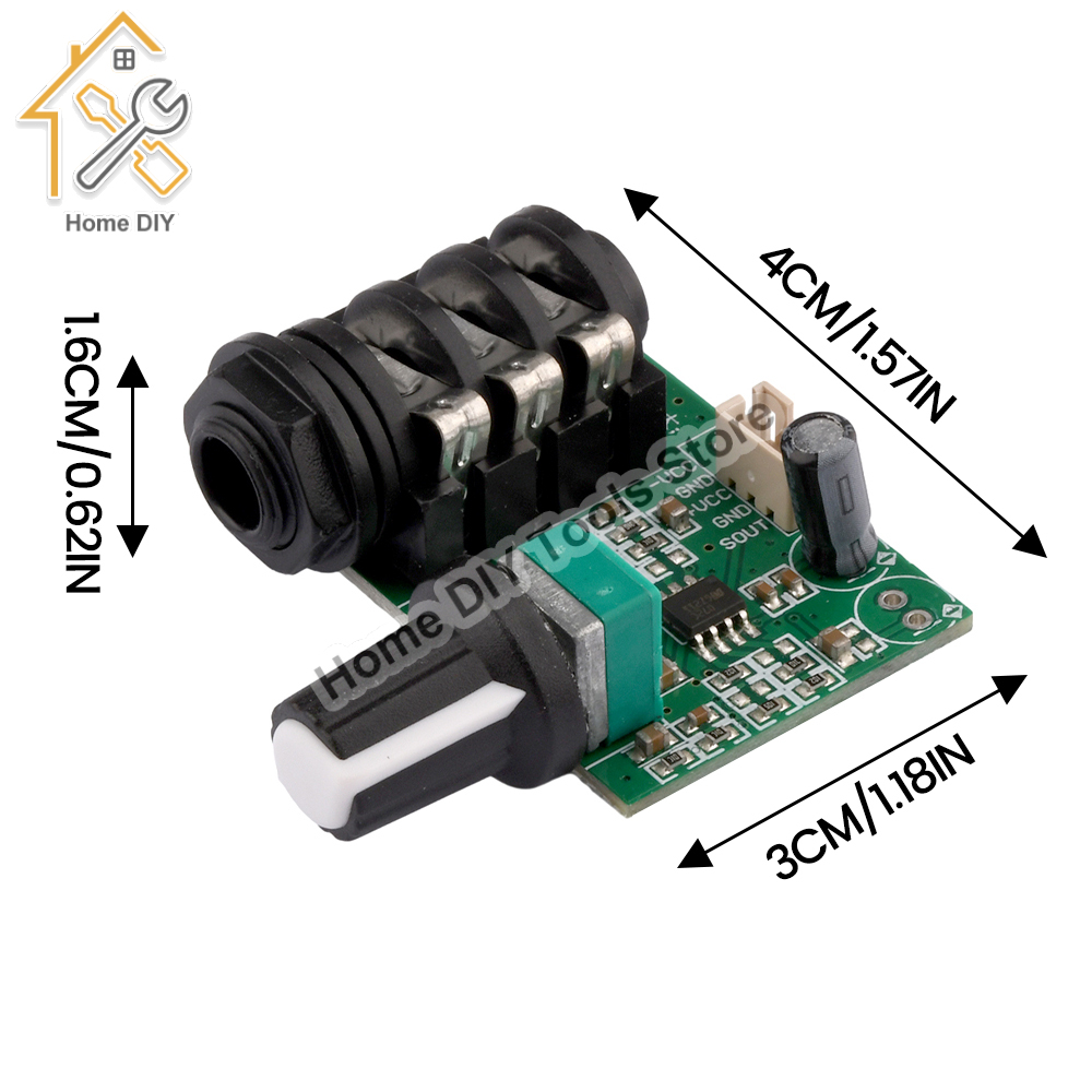 TL072 Op Amp High Impedance Preamplifier Preamp Pre-amplifier Board For Guitar Instrument