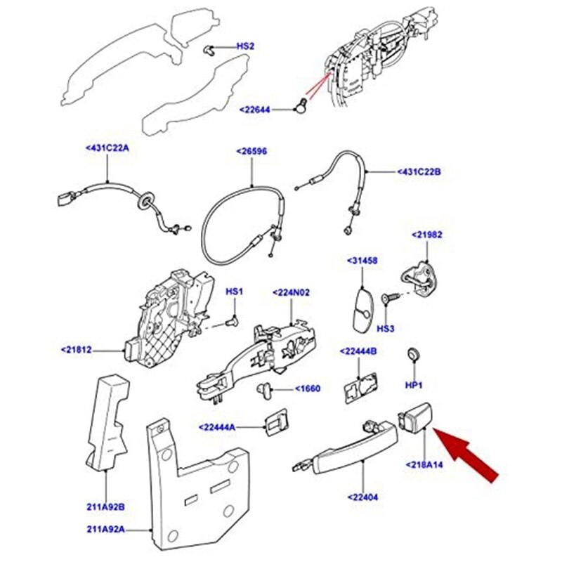 Vorne Verknüpfungen Schwarz Tür Griff Kappe Abdeckung für Land Rover Freelander 2 Entdeckung 4 Entdeckung 3 LR2 LR3 CXJ500050