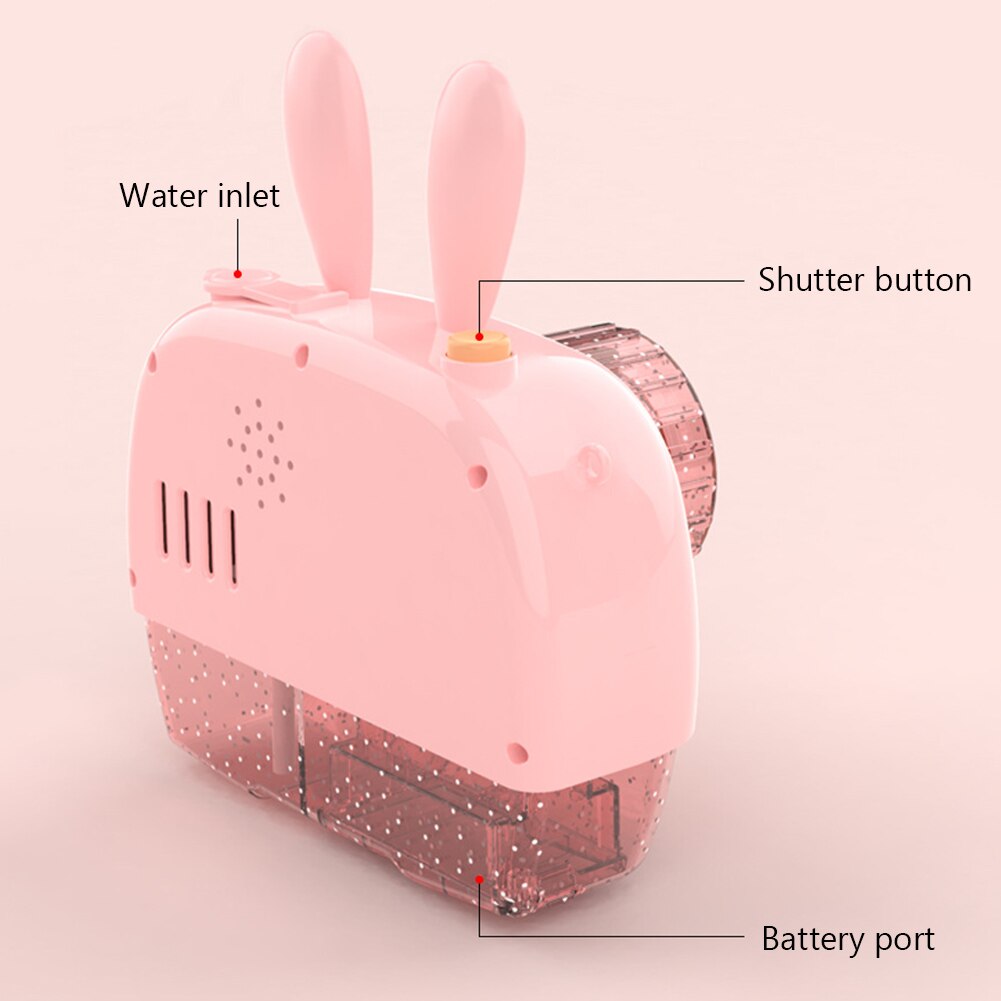 Elektrische Automatische Blase Set Kaninchen Elch Kamera Licht Musik Blase Gebläse Maschine Spielzeug Kinder Seife Wasser Blase Gebläse Maschine Spielzeug