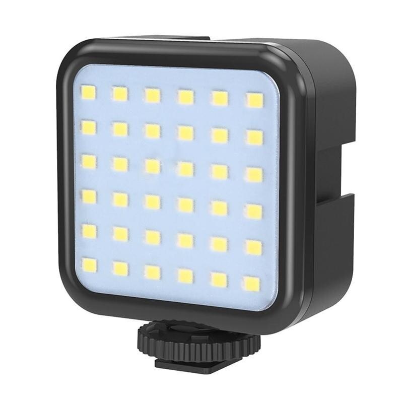 Universele Led Video Licht 36 Krachtige Led 3 Side Cold Shoe Mount Voor Microfoon Vul Led Licht Voor Video Interview live Recordin