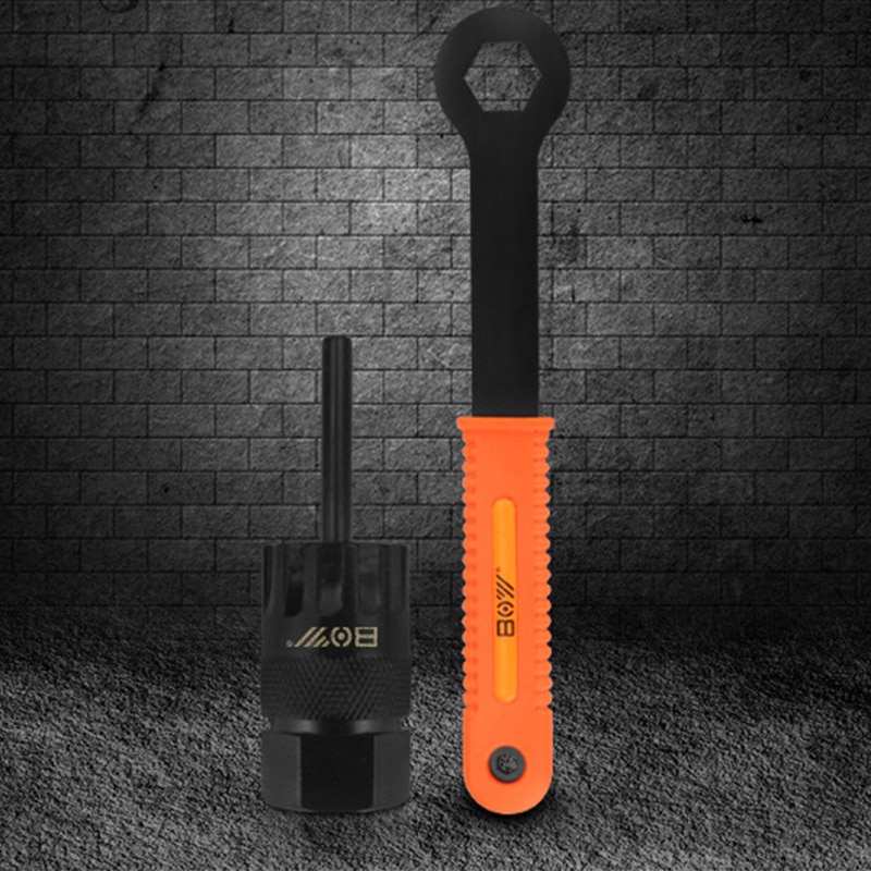 Cassette flywheel socket wrench combination for Cassette&Center Lock Disc Brakes Installer/Remover Tool For 1/2" drive bicycle