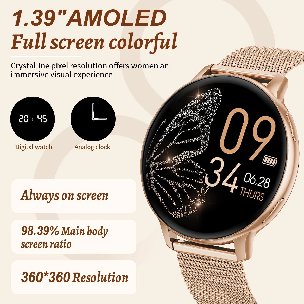 LIGE-Reloj inteligente para hombre y Mujer, accesorio de pulsera resistente al agua con llamadas, Bluetooth, seguimiento de actividad deportiva, oxígeno en sangre y salud