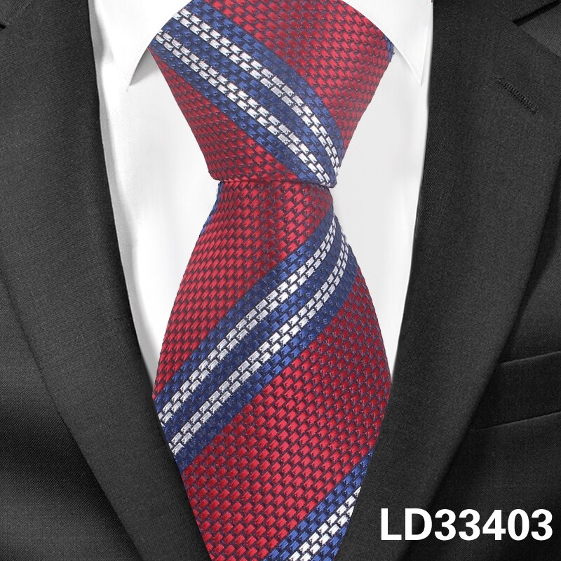 Stripete slips for menn kvinner jacquard floral hals slips for bryllup business dresser magert slips slank menn slips gravatas: Ld33403