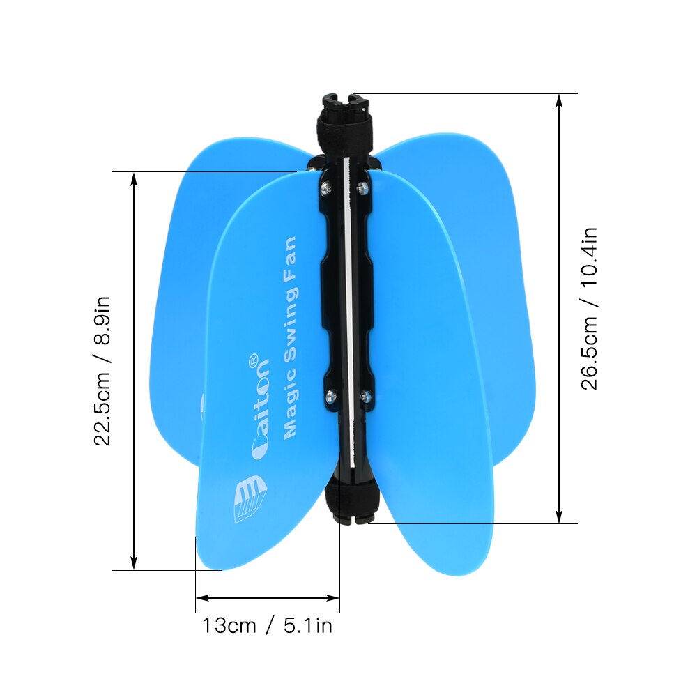 Golf Warm-up Swing Stick Power Fan Practice Pinwheels Wind Resistance Trainer for Golfer Beginner