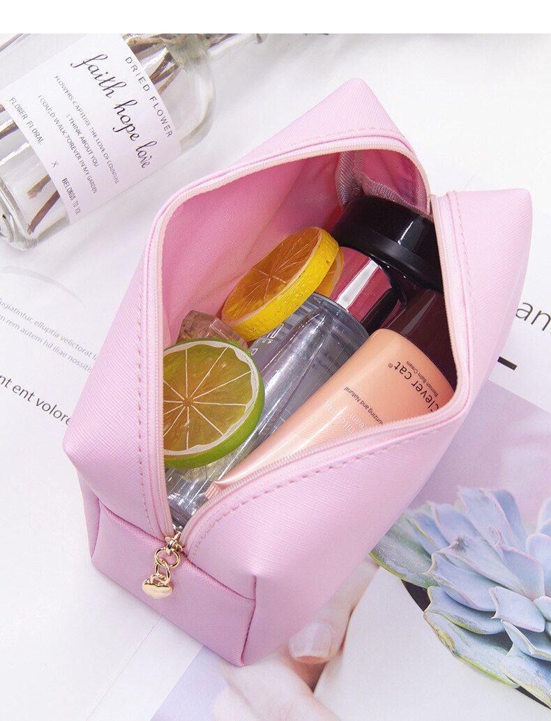 Leather Pencil Case School Pencil Cases Large Capacity Makeup Bag Student Stationary Office Pencil Pen Case Box Bag Kids