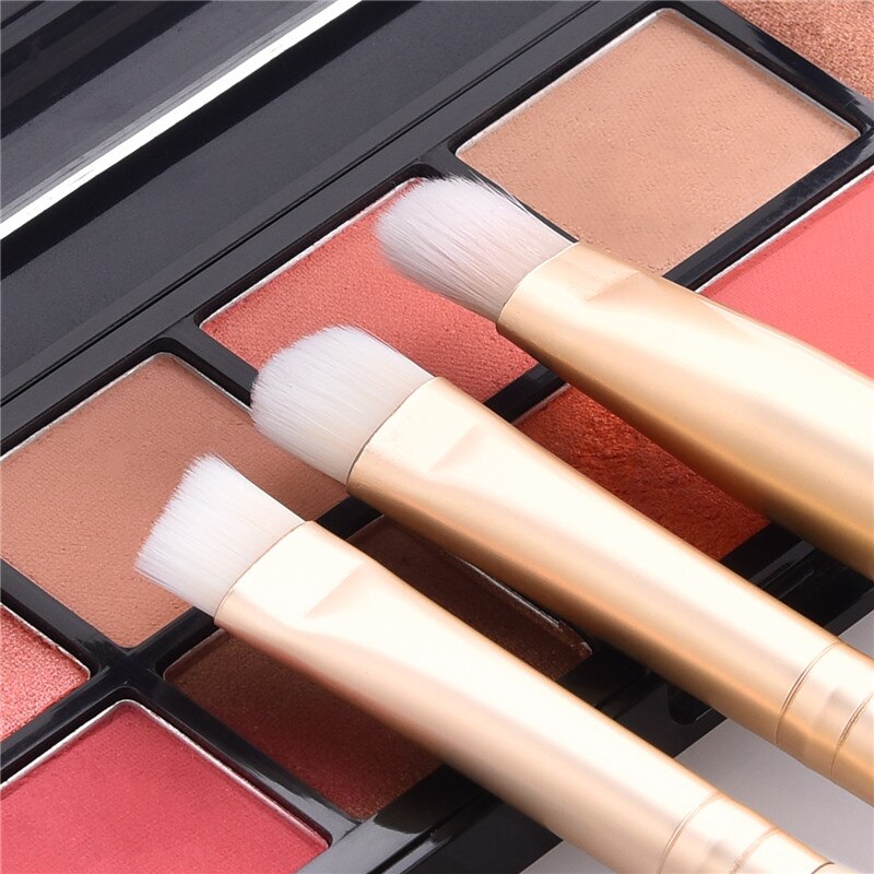 10 stk/sett sminke børster sett rødme fundament concealer øyenskygge applikator flamme mikro børste pinceau glad de teint  t10167