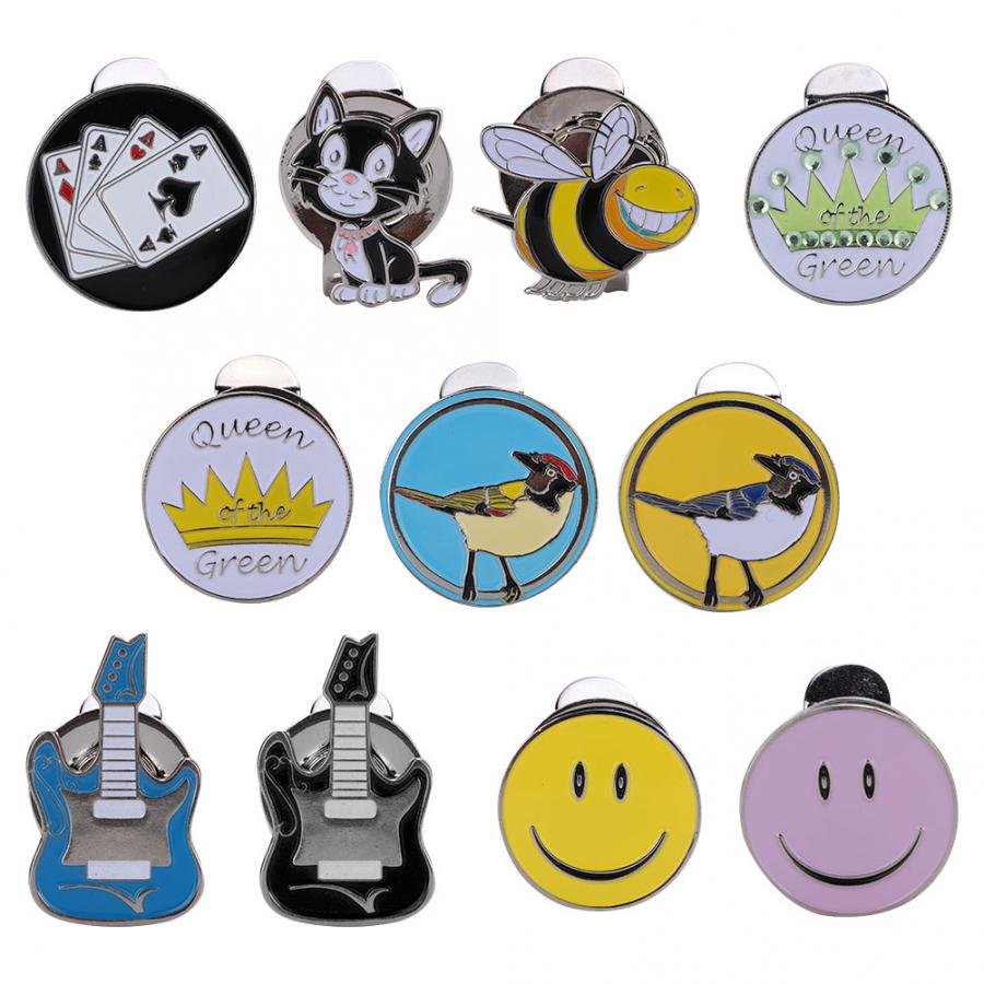 Metal Magnetic Cap Hat Visor Clip Ball Hat Cap Accessory Multiple Patterns Visor Clip Ball Maker