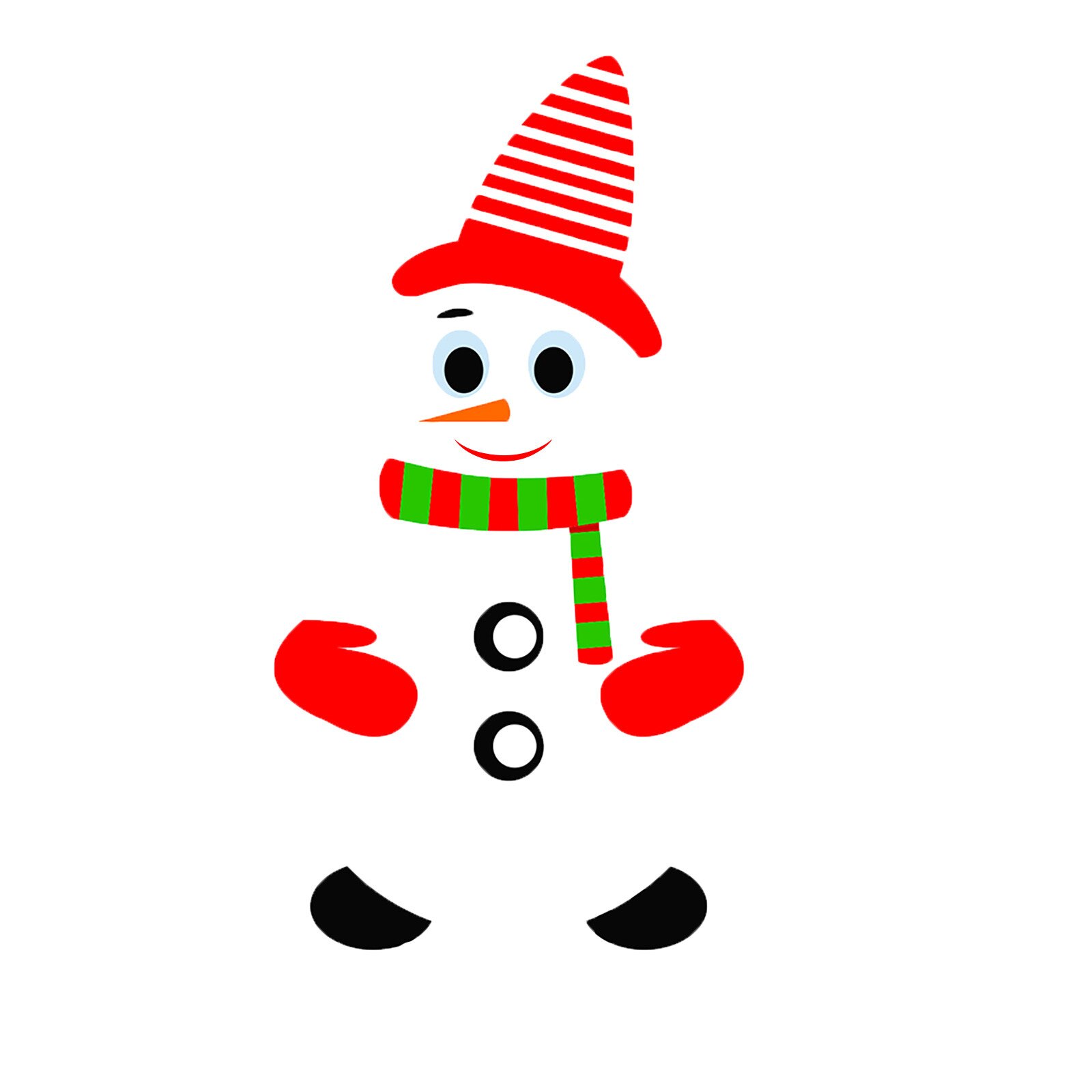 Snowman Magnetic Fridge Sticker Waterproof Christmas Print Wall Sticker imanes para manualidades refrigerator magnets: Red