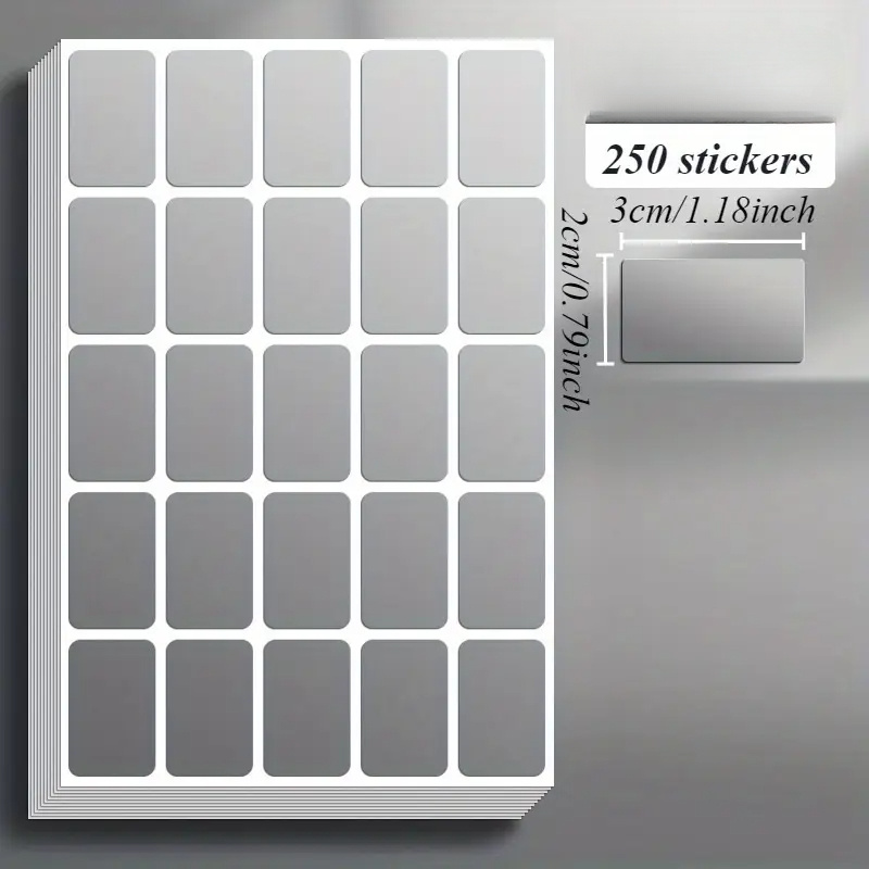 160/250 stuks afneembare waterdichte labelstickers, handgeschreven labelpapier geschikt voor kantooropbergdozen, verhuizingsmappen: MULTI