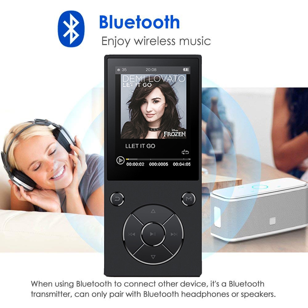 Hifi Muziek Lossless MP4player Met Bluetooth 2.4 Hd Scherm Ingebouwde Luidspreker 16G MP4 Muziekspeler sd-kaart Tot 128G