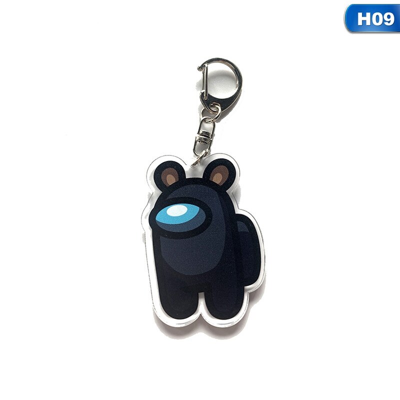 Llavero periférico de la serie Game among us, colgante de acrílico,: H09