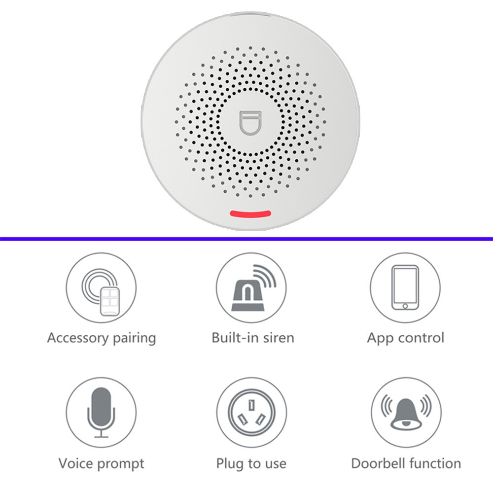 WIFI Intelligent Alarm Security System With Door Sensor Smart Life&amp;Tuya App Control Compatible With Alexa &amp; Google Assistant
