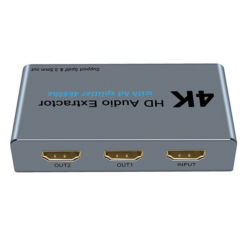 Hdmi o avtrekker splitter hdmi  til 2 hdmi splitter 4k hdmi til hdmi optica spdif  + 3.5mm hdmi o splitter