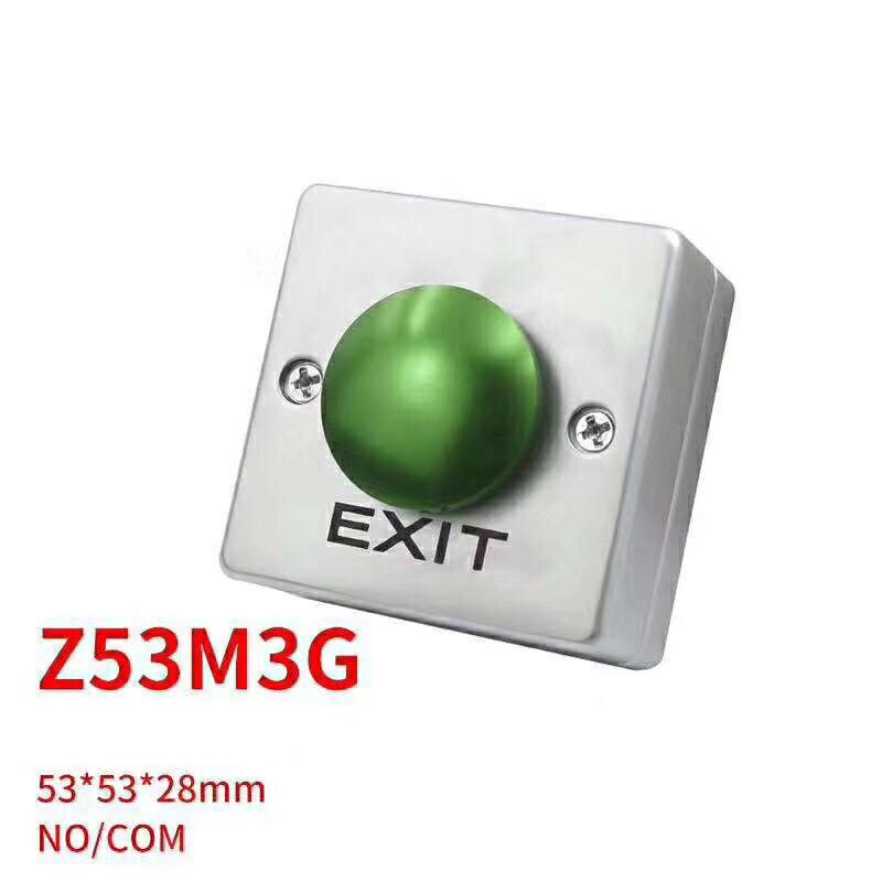 Zinc Alloy GATE DOOR Exit Button Exit Switch For Door Access Control System Door Push Exit Door Release Access Control system: Z53M3G