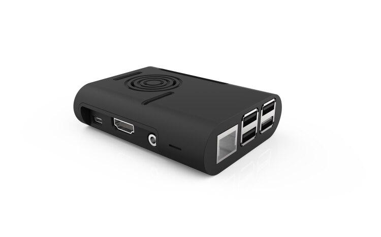 Rpi 3 Case Abs Behuizing 2 Kleuren Voor Raspberry Pi 2B/3B/3B + Met Koellichamen: Black