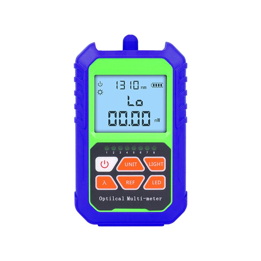 2 in 1 Mini RJ45 Network Fiber Optic Cable Tester -70~+3dBm with LED Lighting Optical Power Meter 800~1000nm