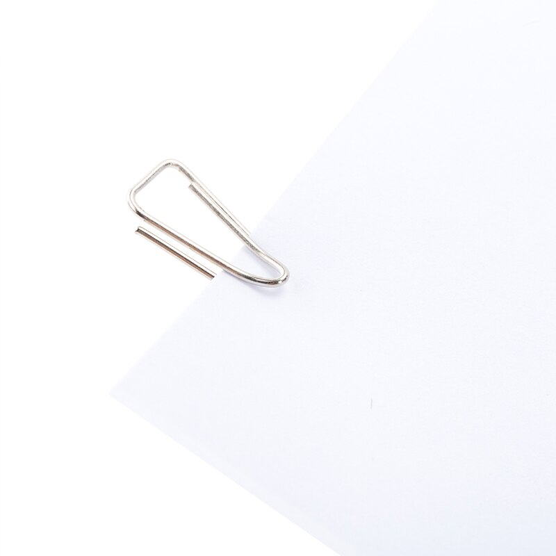 Deli grand 100 pièces/ensemble triangle trombone métal standard bonne petit moyen grande taille métal trombones