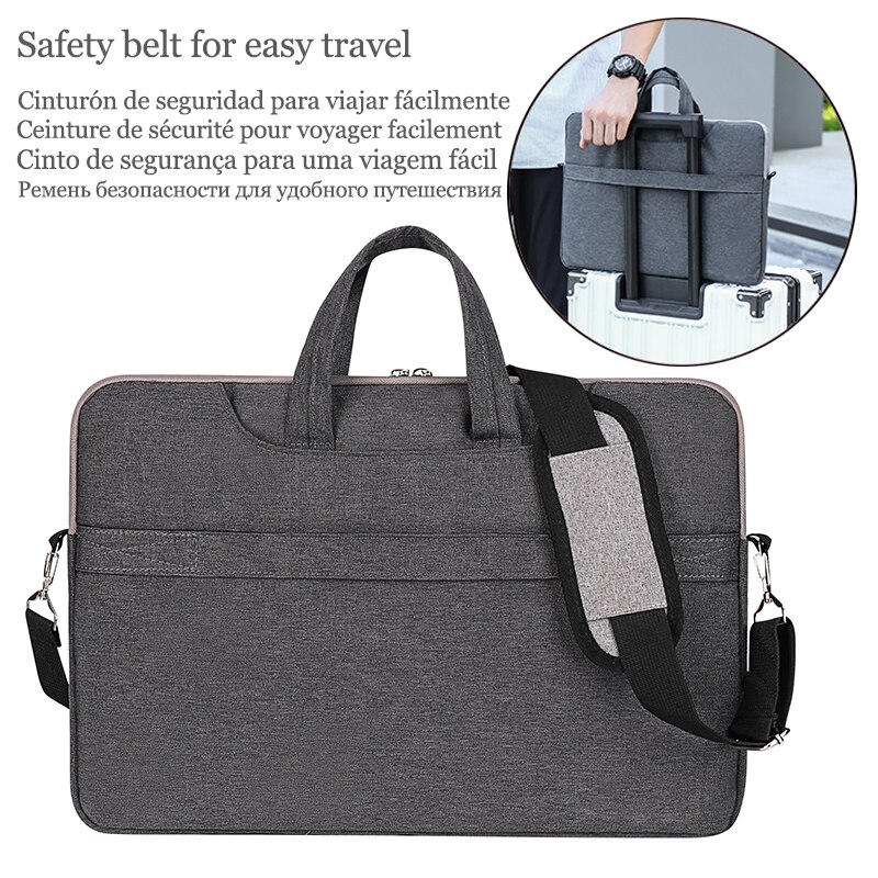 13 Inch Laptop Sleeve 14 Inchs Computer Case Notebook Pocket 15 6 Macbook Pouch Men's Portable Briefcase Waterproof Carry Bags