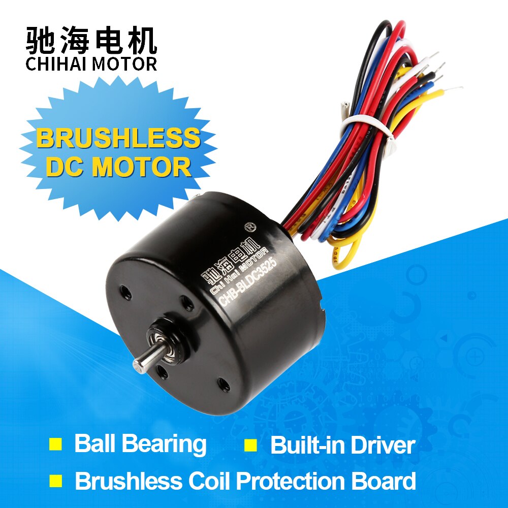CHB-BLDC3525 Lange lebensdauer Mikro Bürstenlosen 12V 24V DC hoch Geschwindigkeit Motor- 12V 3000/6000RPM in BLDC DC Motor- Mit PWM Geschwindigkeit Regulierung