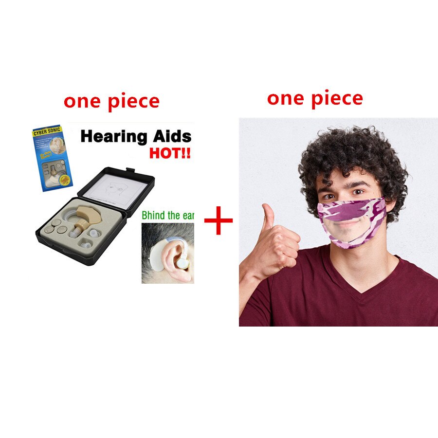 Hearing Aid Sound Voice Amplifier Adjustable Tone Mini Device for Elderly Deaf Hear Clear apparecchio acustico: C