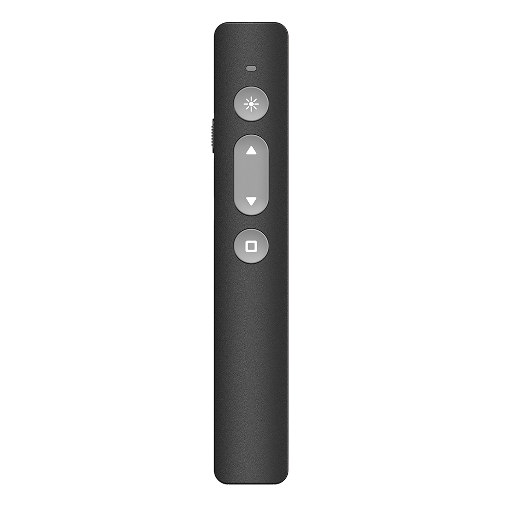 Presentation klicker trådlös presentatör pekare  n35 rf 2.4 ghz ppt slide advancer usb fjärrkontroll flip penna för powerpoint: Svart