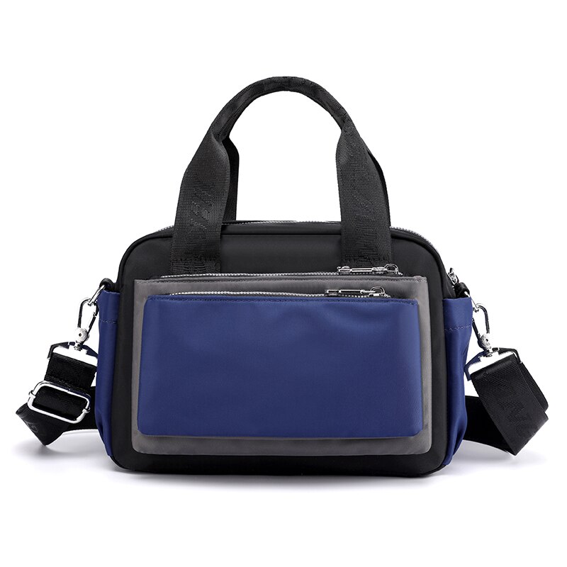 sommer Neue frauen Schulter Taschen Nylon Weibliche Bote Tasche für Mädchen Reise Crossbody-tasche Beiläufige Handtaschen: Tiefe Blau